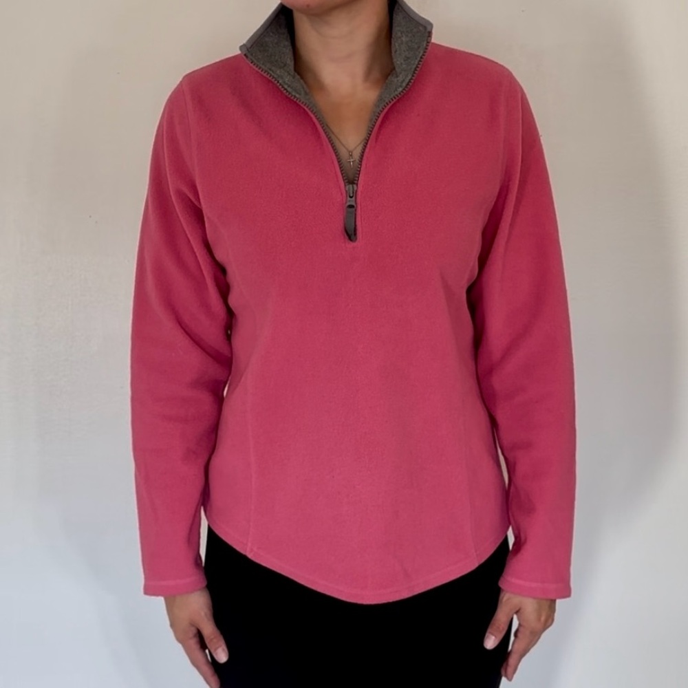 St. John’s Bay Active Pink & Gray Fleece Size Medium